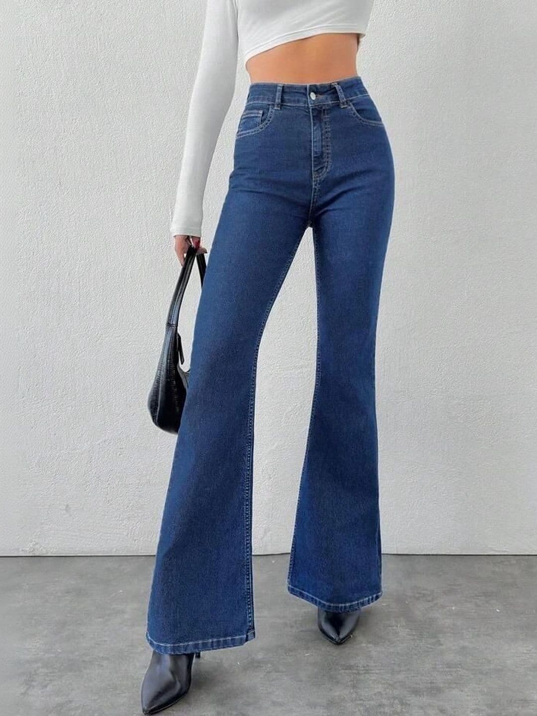 ESLITA Women Bootcut High-Rise Light Fade Stretchable Jeans - view 1