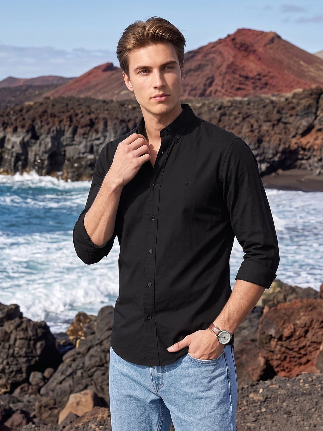 Nautica Slim Fit Pure Cotton Casual Shirt - view 1