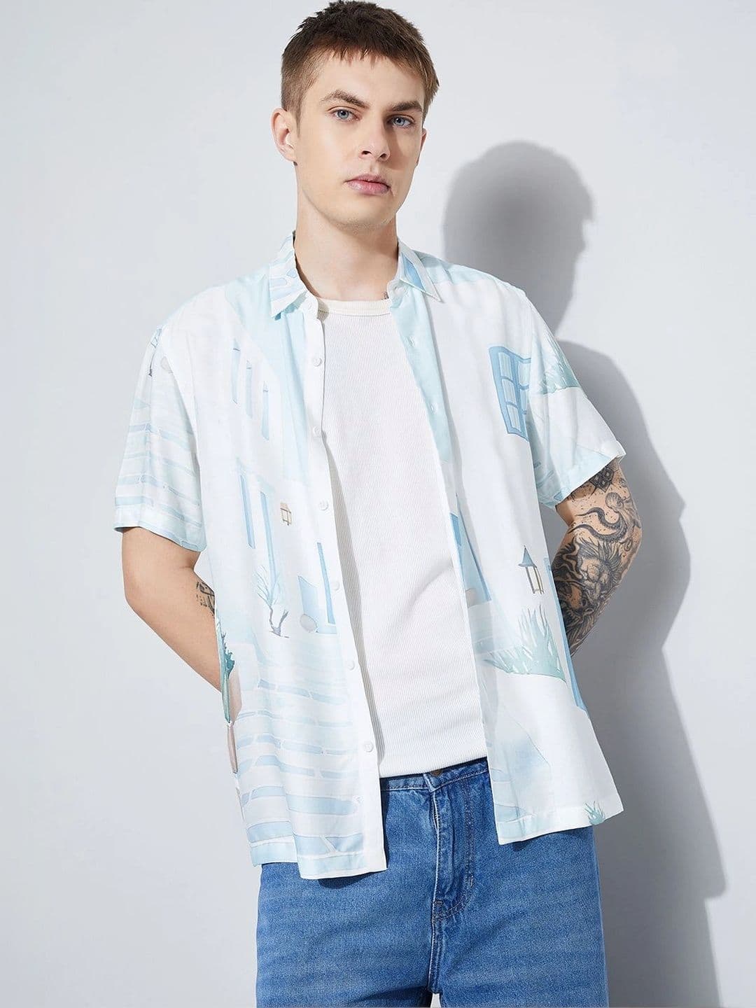 Fame Forever by Lifestyle Men Printed Casual Shirt - view 1