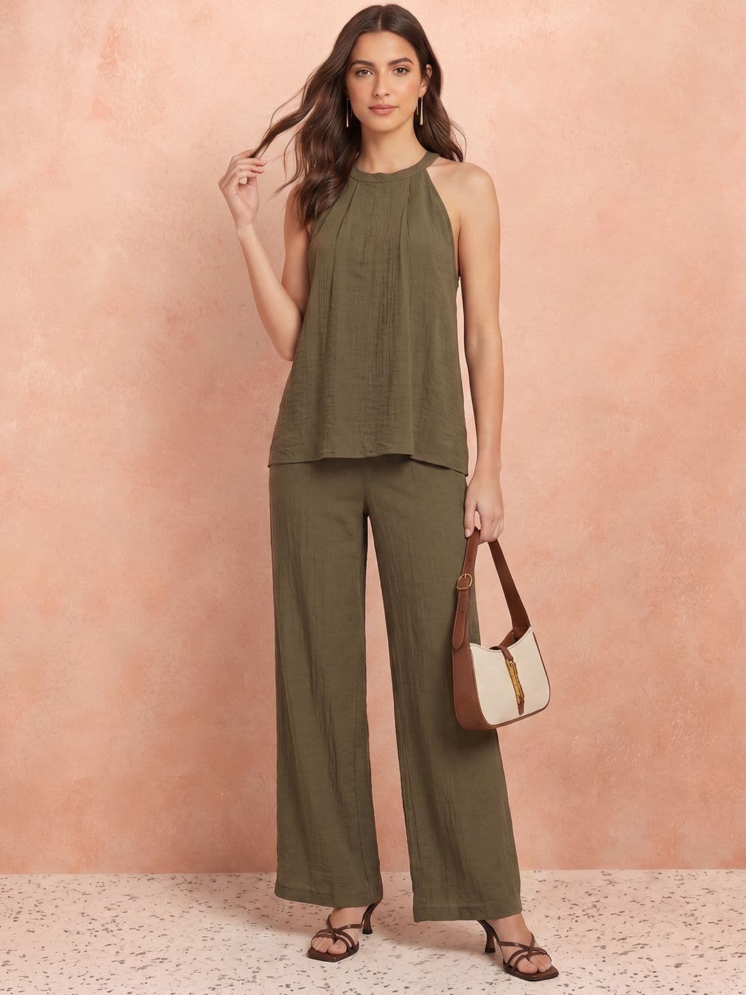 all about you Halter Neck A-Line Top with Trouser - view 1