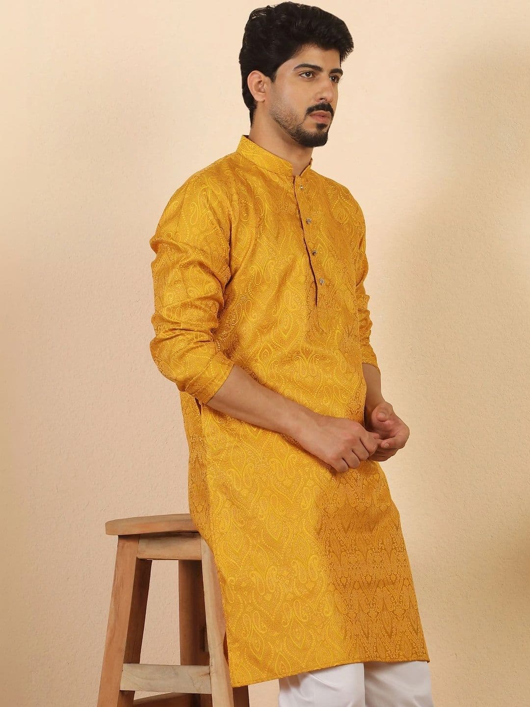 KRAFT INDIA Men Paisley Kurta - view 1