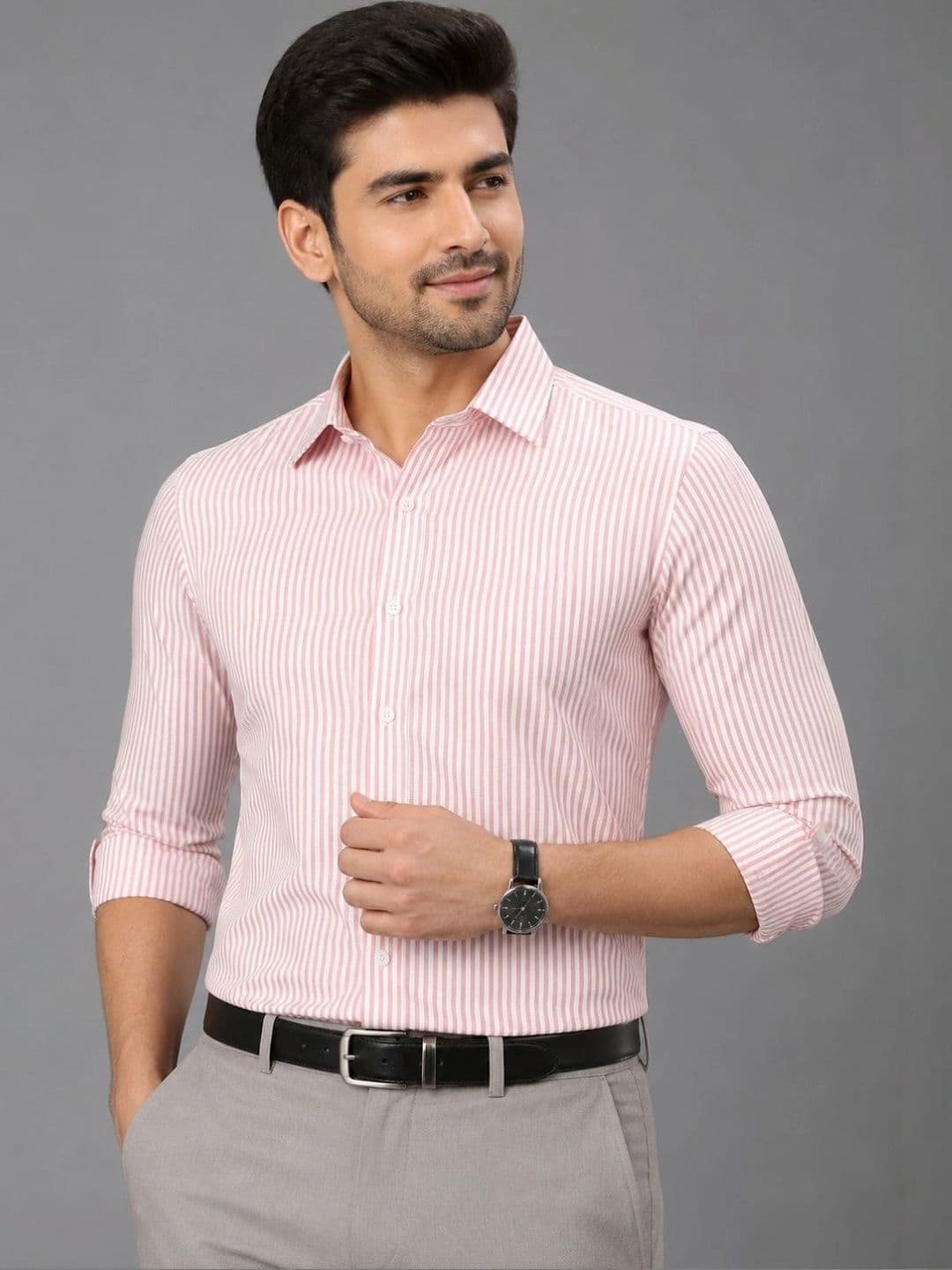 HERE&NOW Men Classic Striped Casual Shirt - view 1