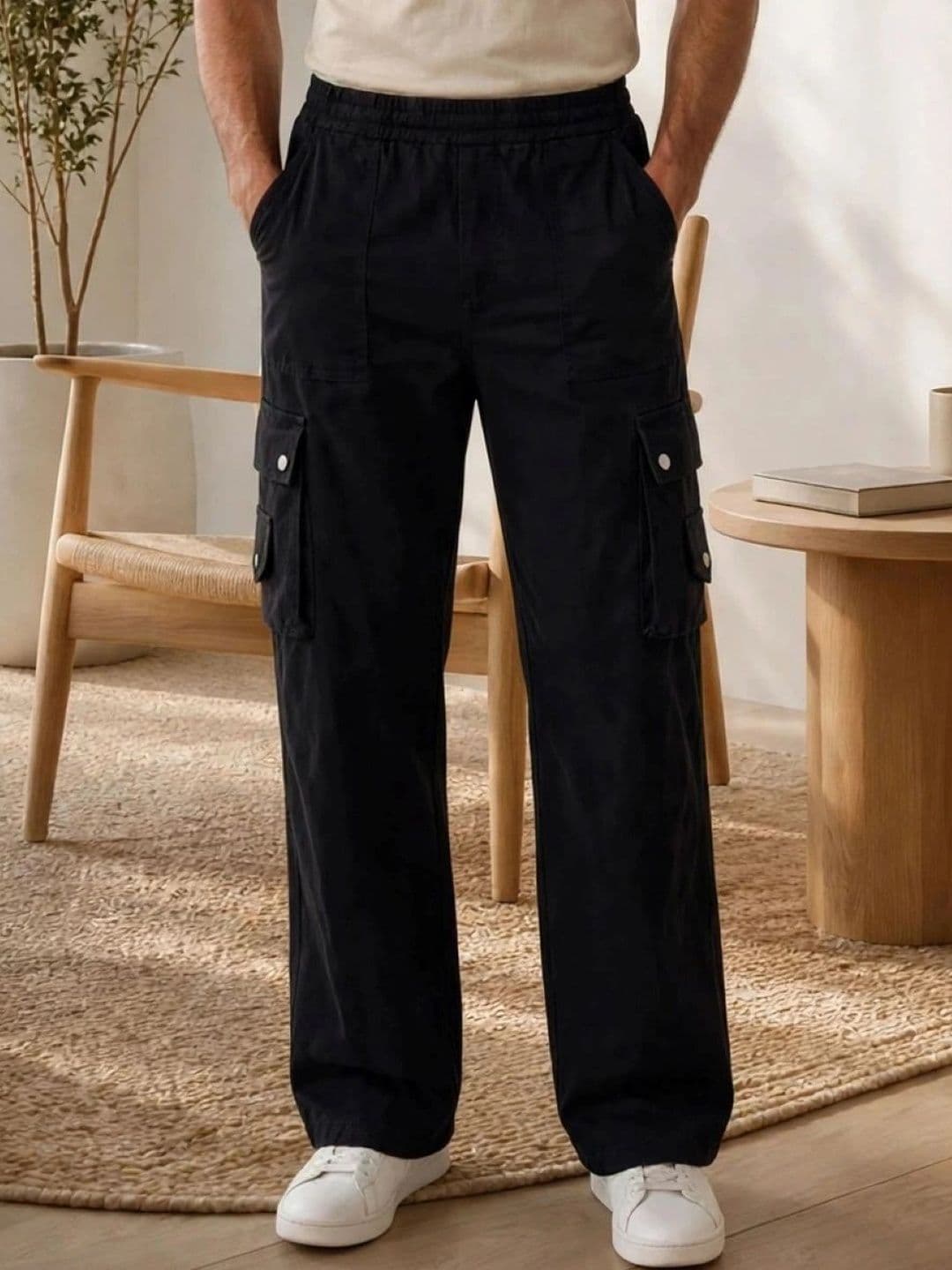 Encrypt Men Classic Regular Fit Mid-Rise Stretchable Jeans - view 1