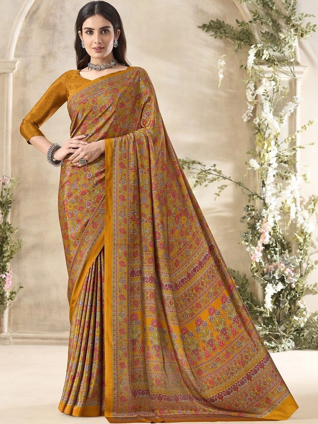 all about you Paisley Pure Crepe Saree - view 1