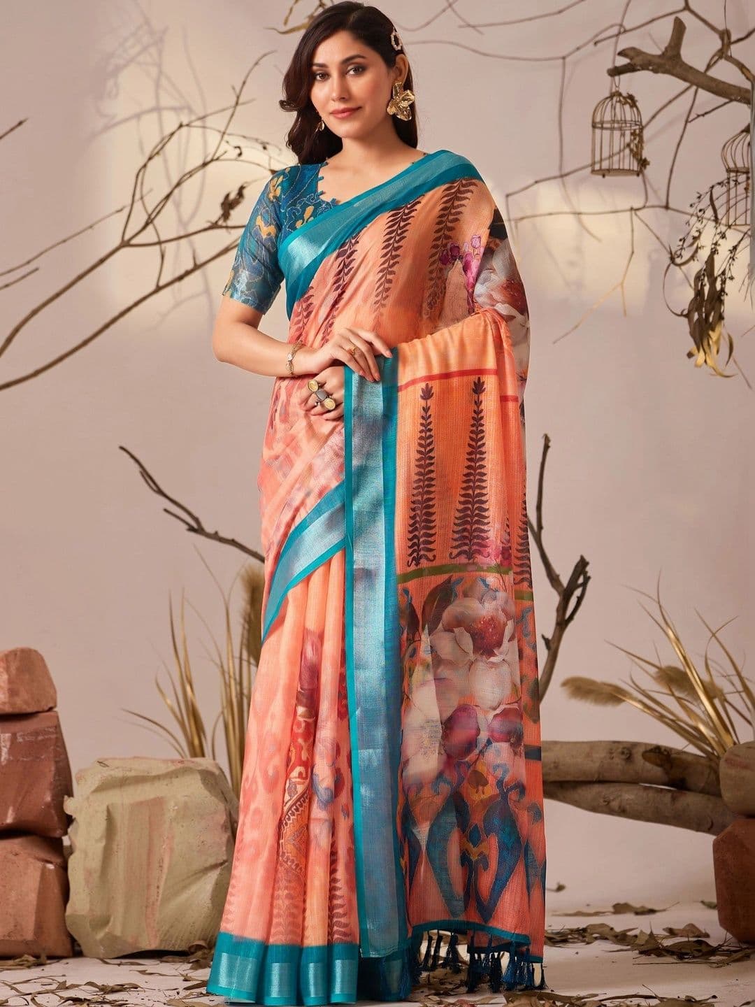 CHERIEE FASHION Floral Designer Saree - view 1