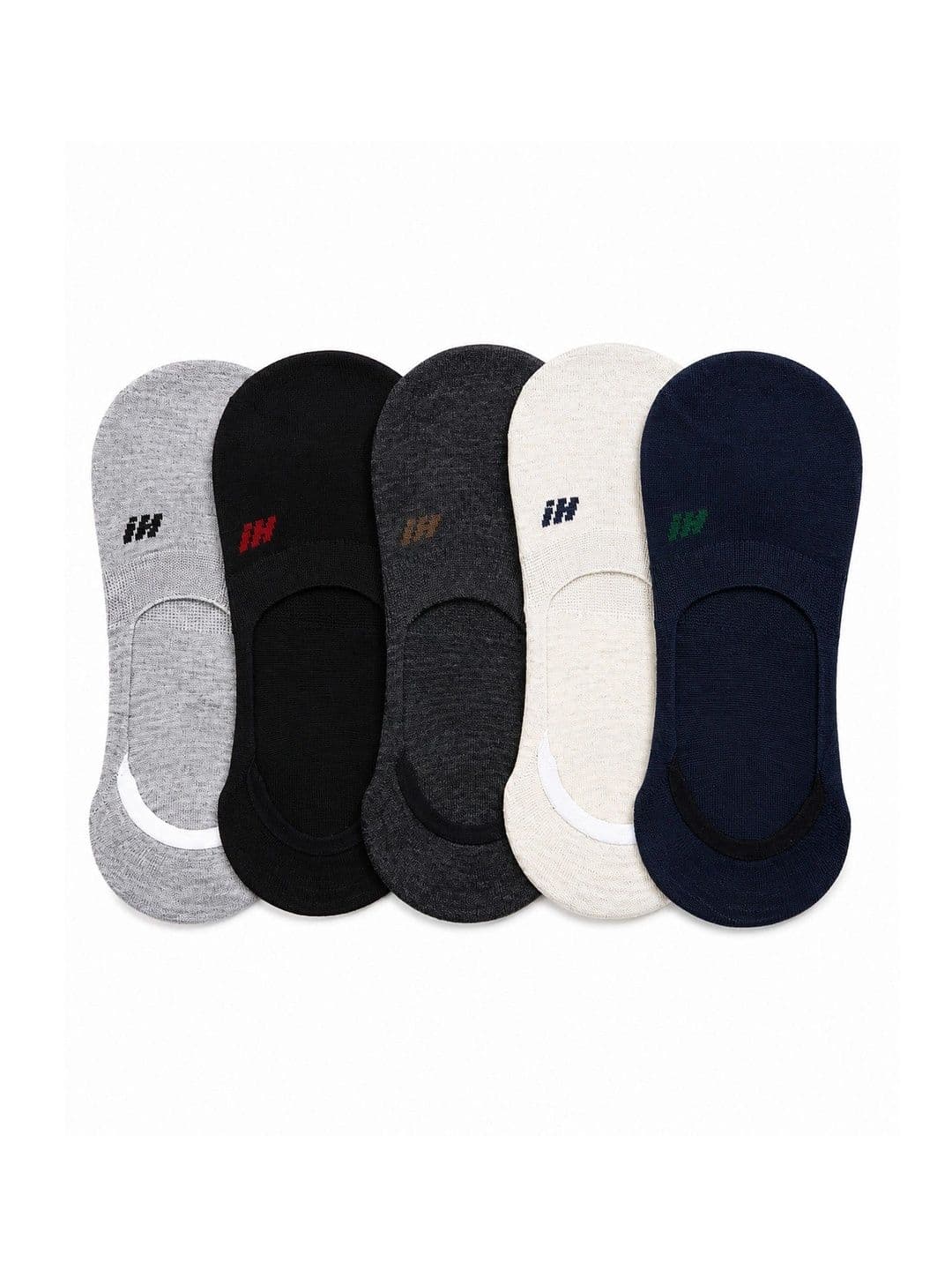 SHOPCASH Men Pack of 5 Cotton Assorted Shoe Liners Socks - view 1