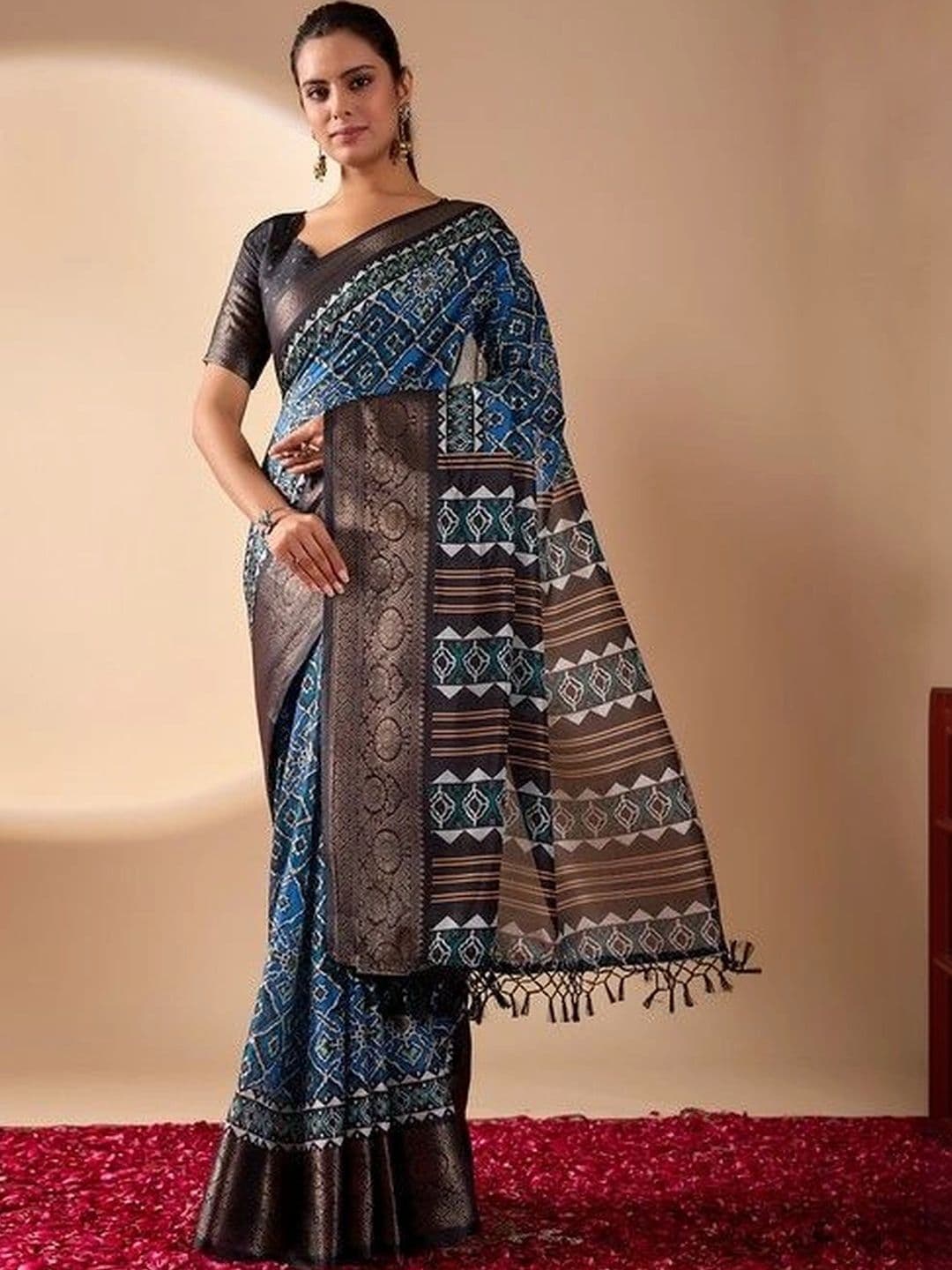 CHERIEE FASHION Silk Blend Designer Saree - view 1