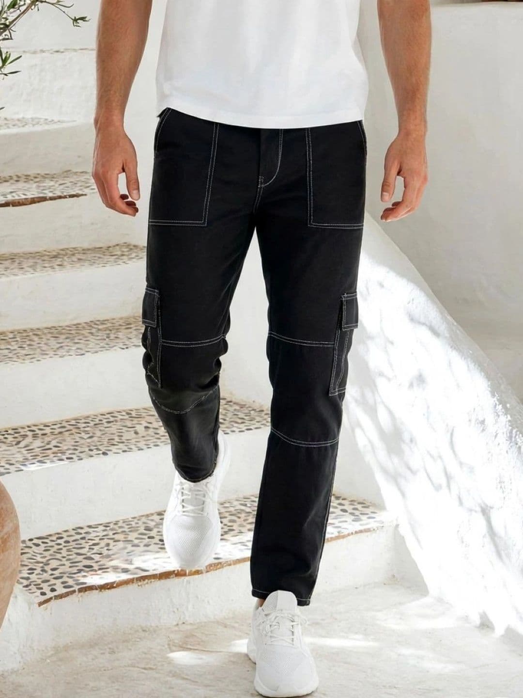 R.Code by The Roadster Life Co. Men Classic Regular Fit Mid-Rise Stretchable Jeans - view 1