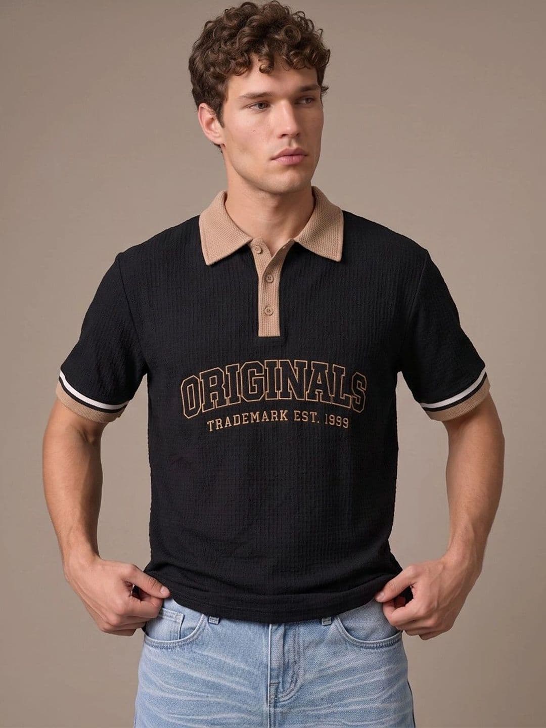 glitchez Men Polo Collar T-shirt - view 1