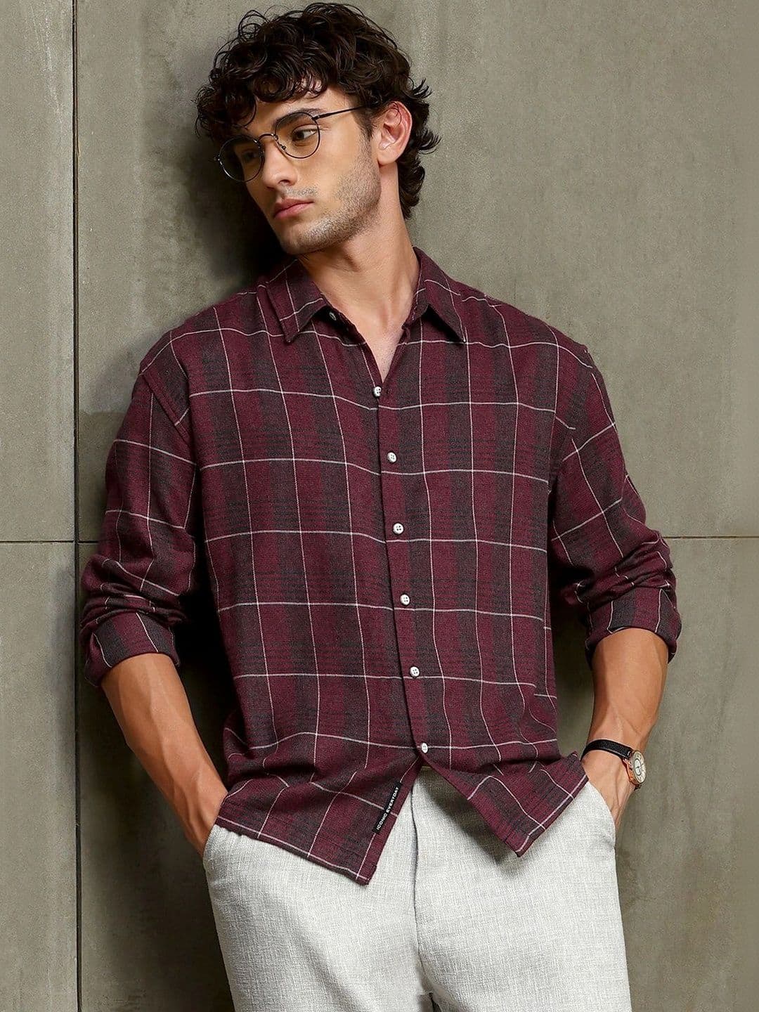 CAHOOT Men Relaxed Tartan Checks Checked Casual Shirt - view 1