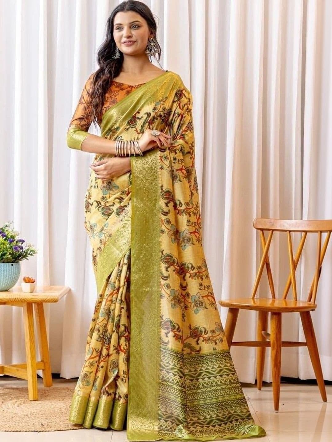 Sampada india Floral Saree - view 1