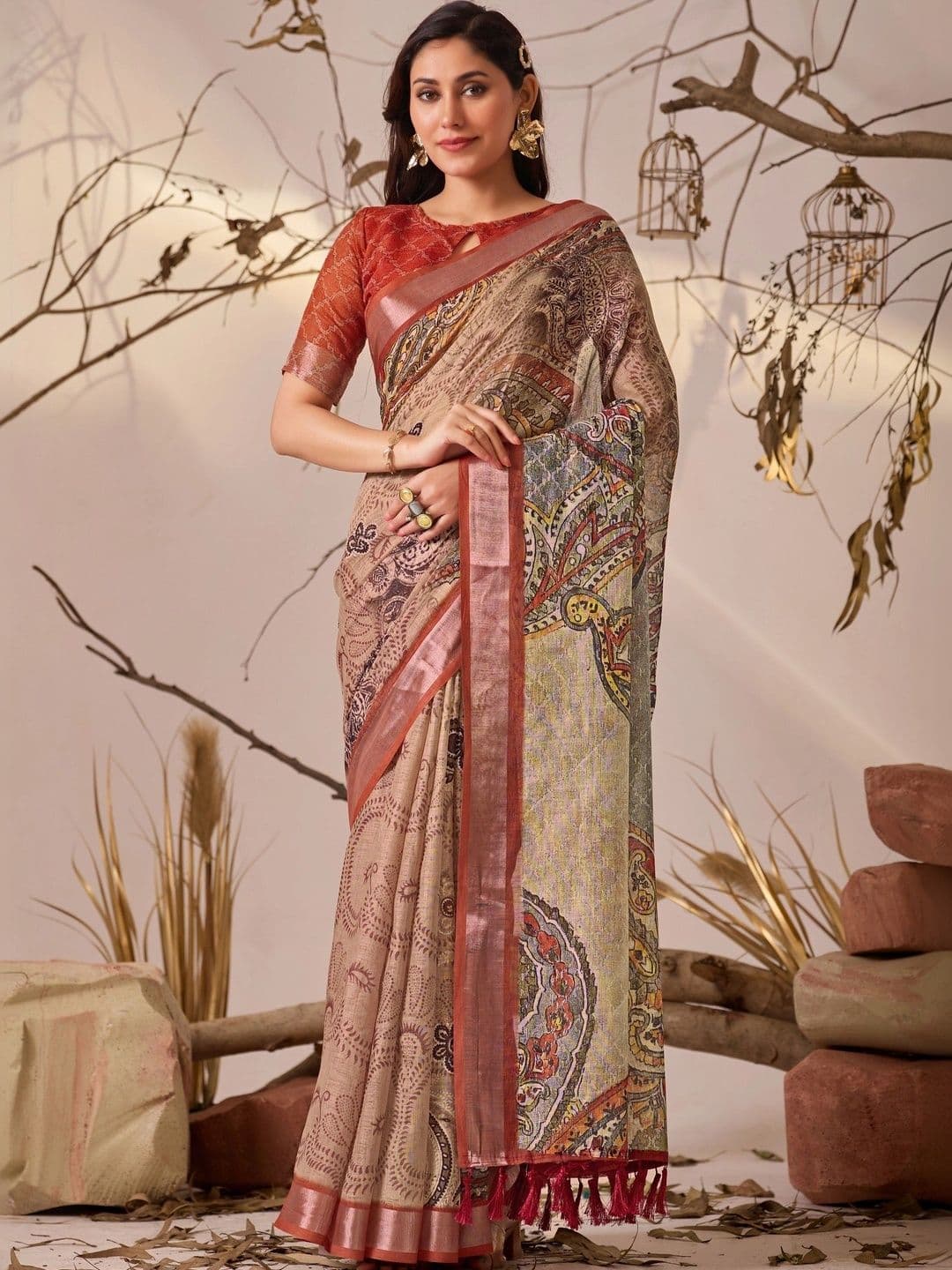CHERIEE FASHION Floral Designer Saree - view 1