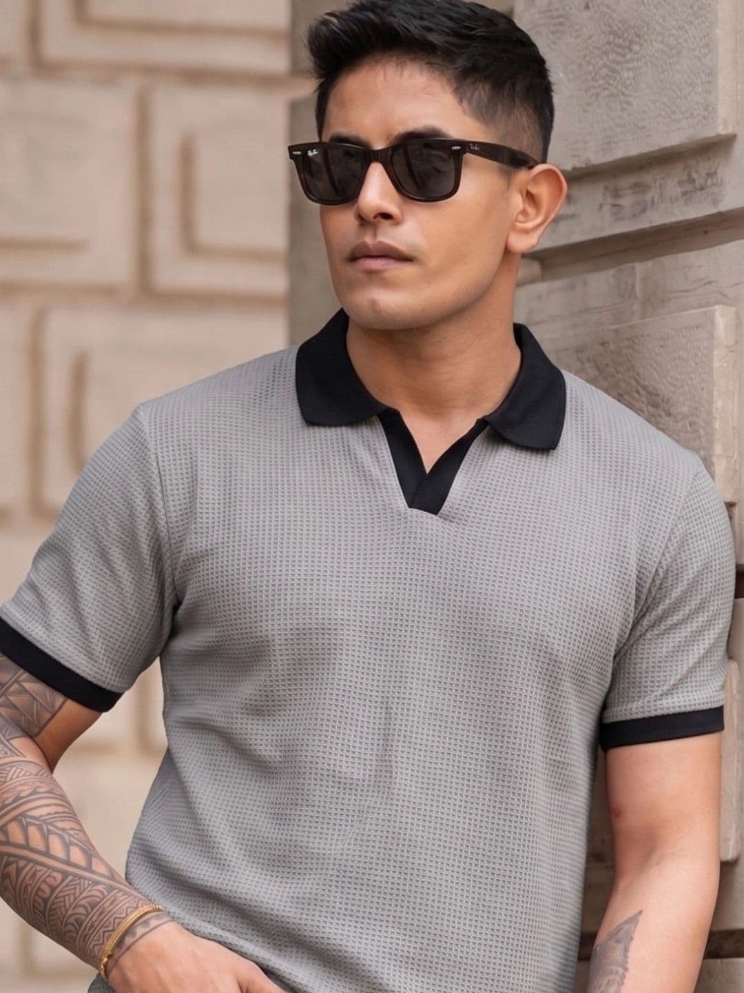 Azizan Men Polo Collar T-shirt - view 1