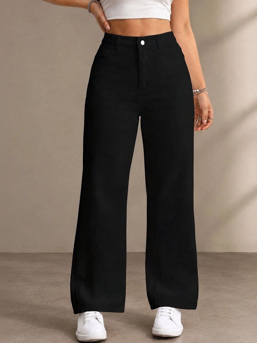 P.X.5 Women Comfort Straight Fit High-Rise Light Fade Stretchable Jeans - view 1