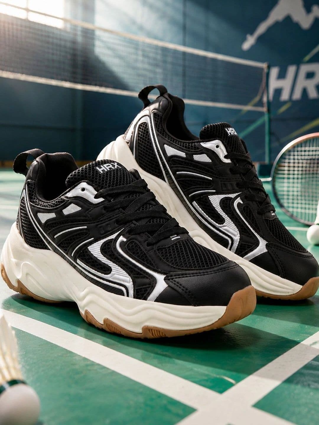 HRX by Hrithik Roshan Men Mesh Badminton Non-Marking Shoes - view 1
