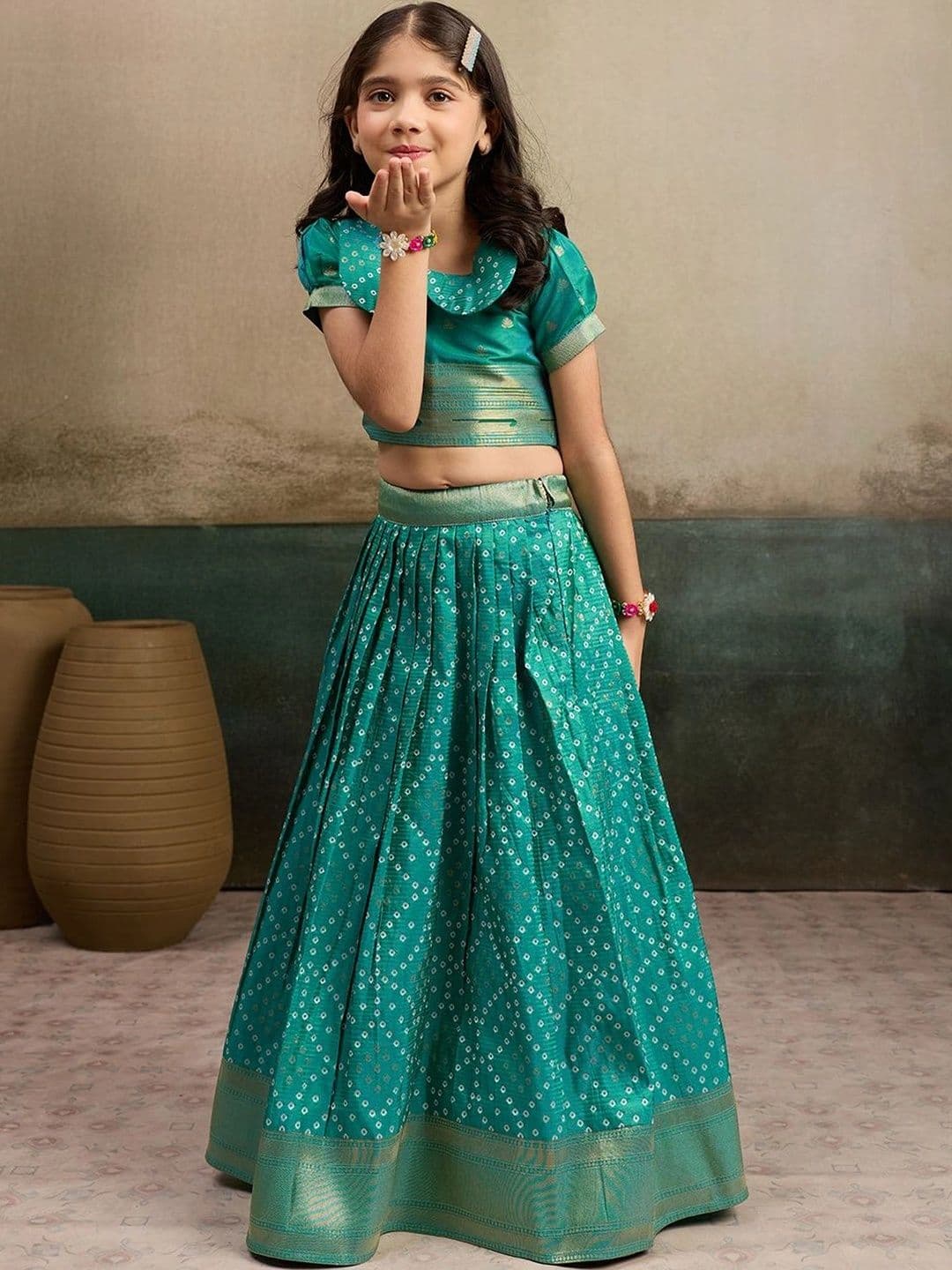 Sangria Girls Ready to Wear Lehenga & - view 1