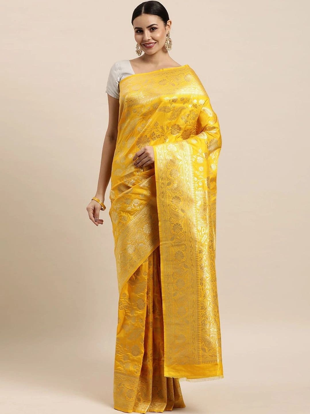 Mitera Woven Design Zari Art Silk Banarasi Saree - view 1