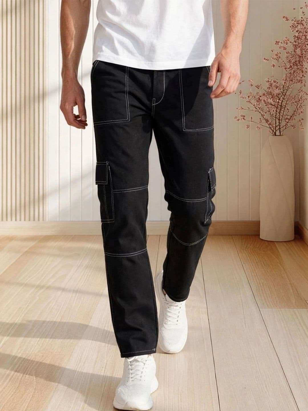 Kook N Keech Men Classic Regular Fit Mid-Rise Stretchable Jeans - view 1
