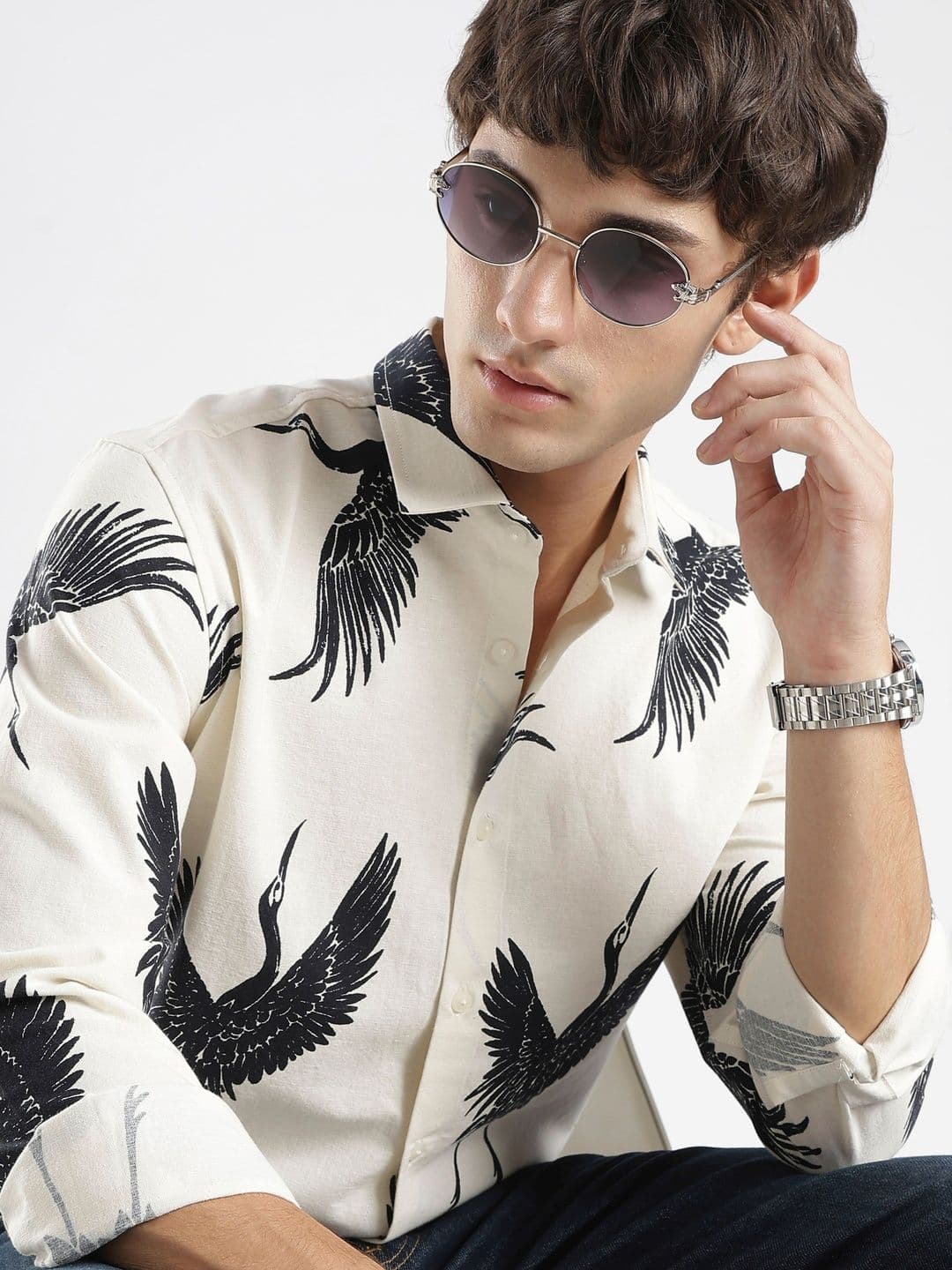 HERE&NOW Men Slim Fit Printed Casual Shirt - view 1