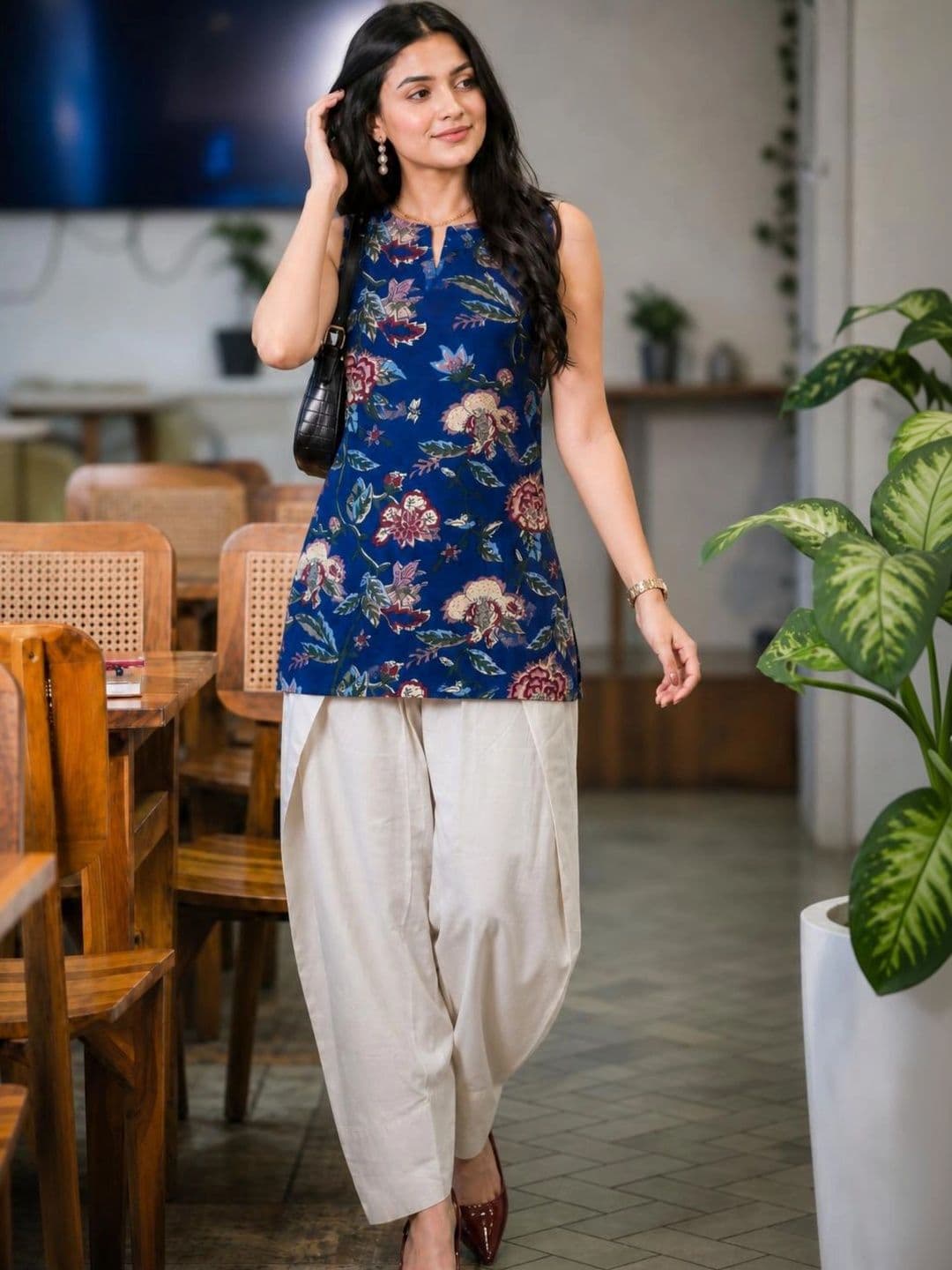Youthnic Women Floral Printed farsi salwar kurta set - view 1