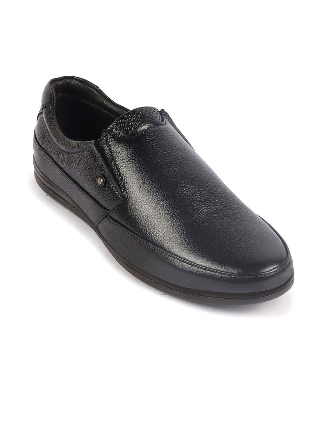 FAUSTO Men Textured Leather Formal Slip-On Shoes - view 1