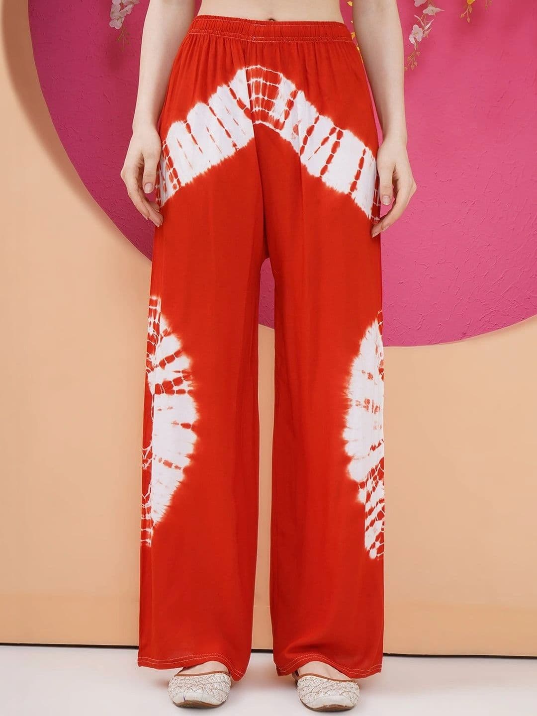 LABEL KASHI Women Tie and Dye Printed Ethnic Palazzos - view 1