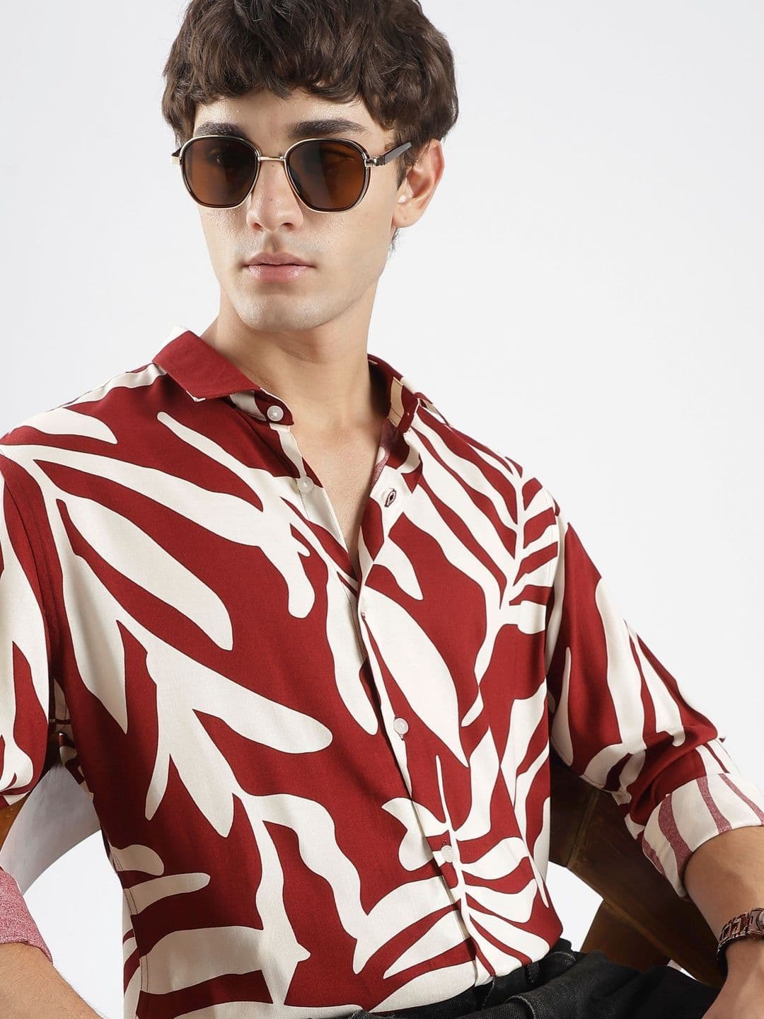 HERE&NOW Men Slim Fit Printed Casual Shirt - view 1