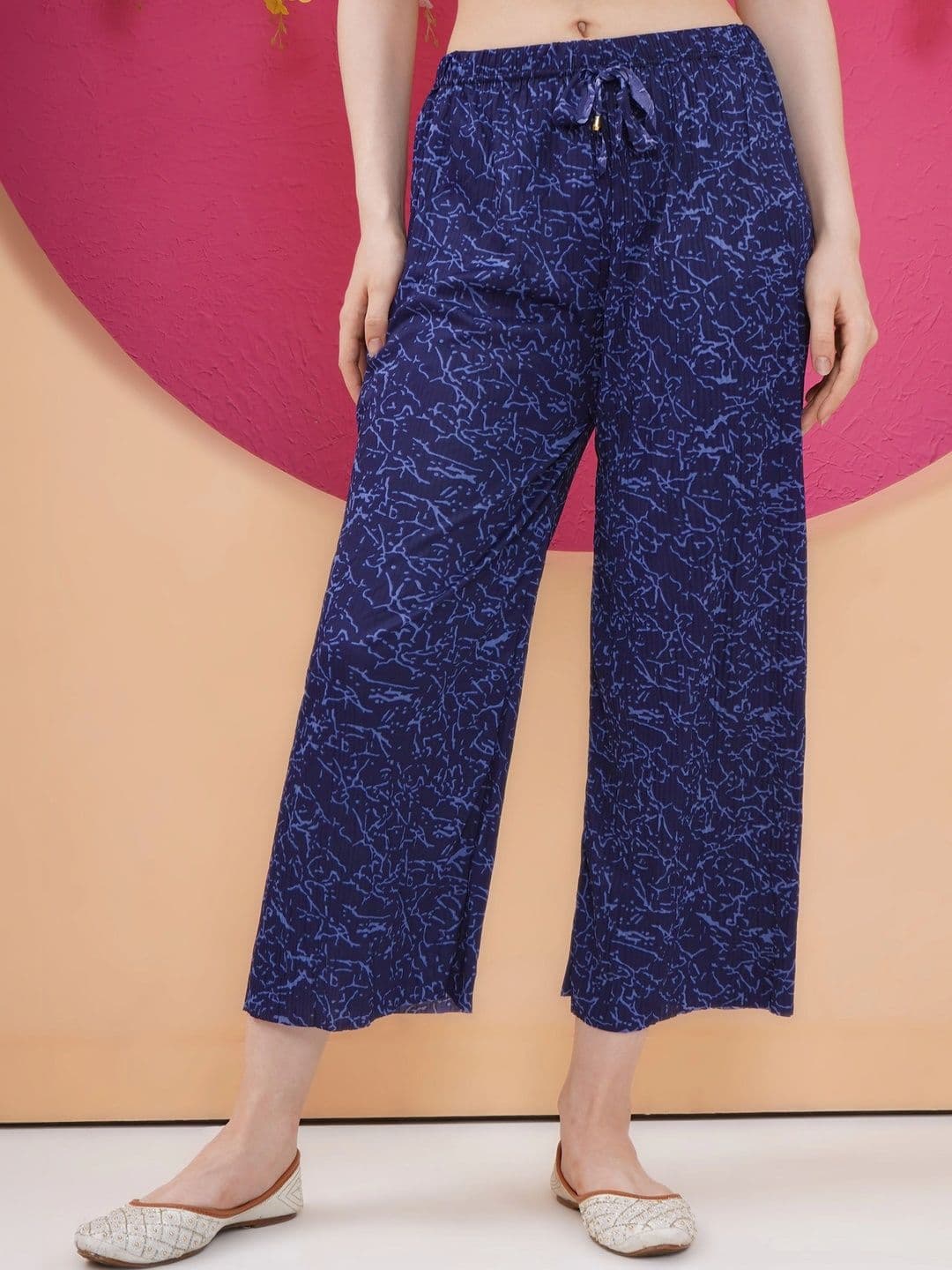 LABEL KASHI Women Printed Cropped Ethnic Palazzos - view 1