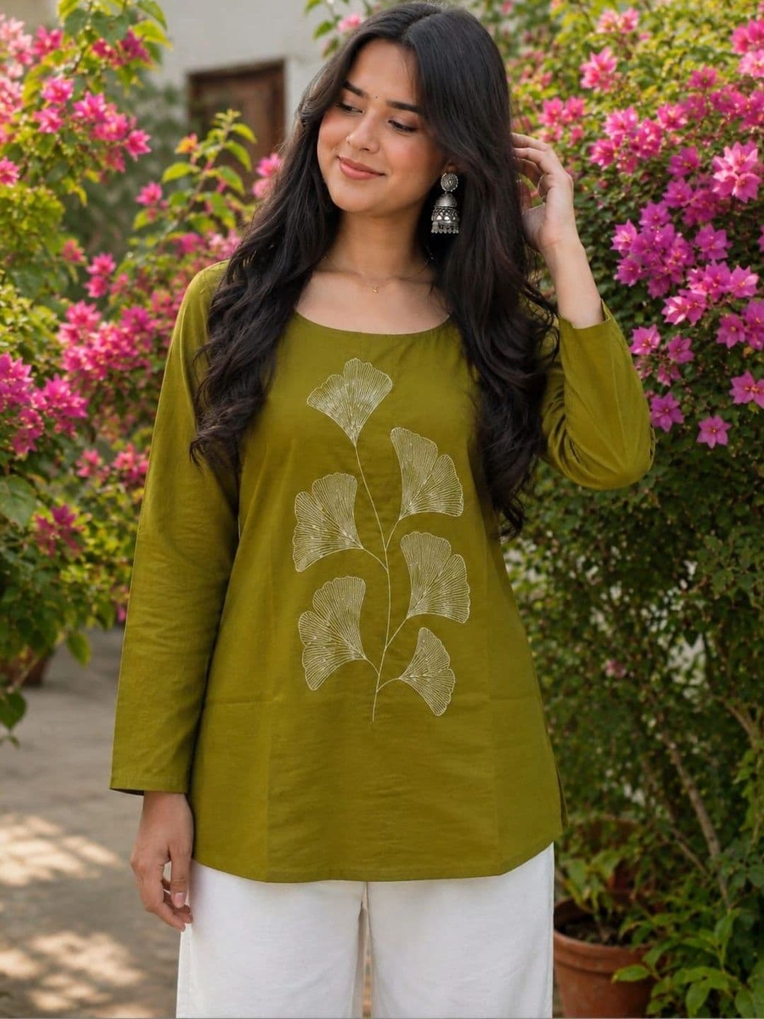 Purnova Women Floral Printed Kurta - view 1