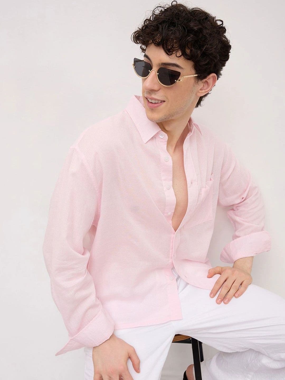VASTRADO Men Classic Boxy Casual Shirt - view 1