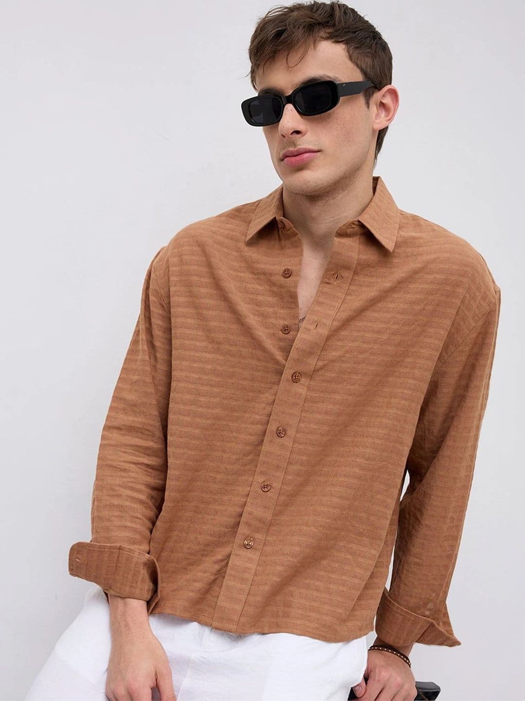VASTRADO Men Classic Boxy Casual Shirt - view 1