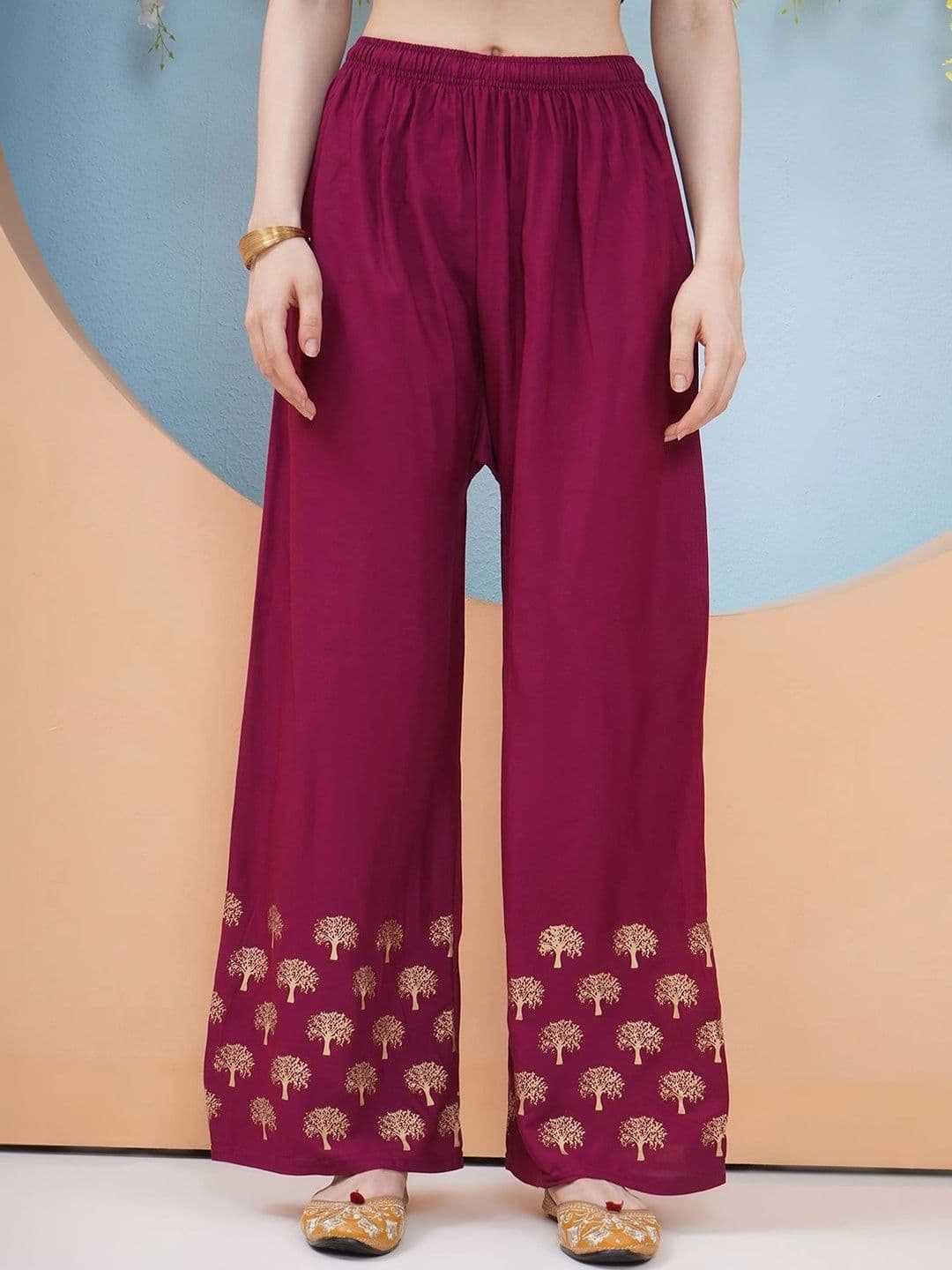 LABEL KASHI Women Ethnic Motifs Printed Ethnic Palazzos - view 1