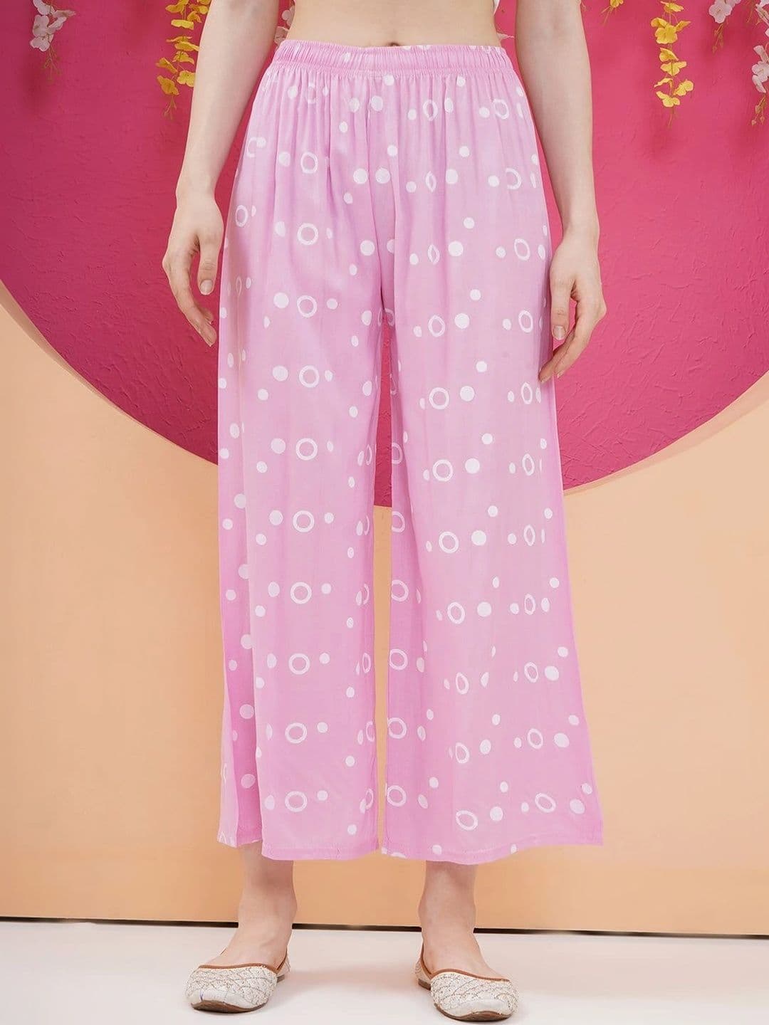 LABEL KASHI Women Polka Dot Printed Ethnic Palazzos - view 1