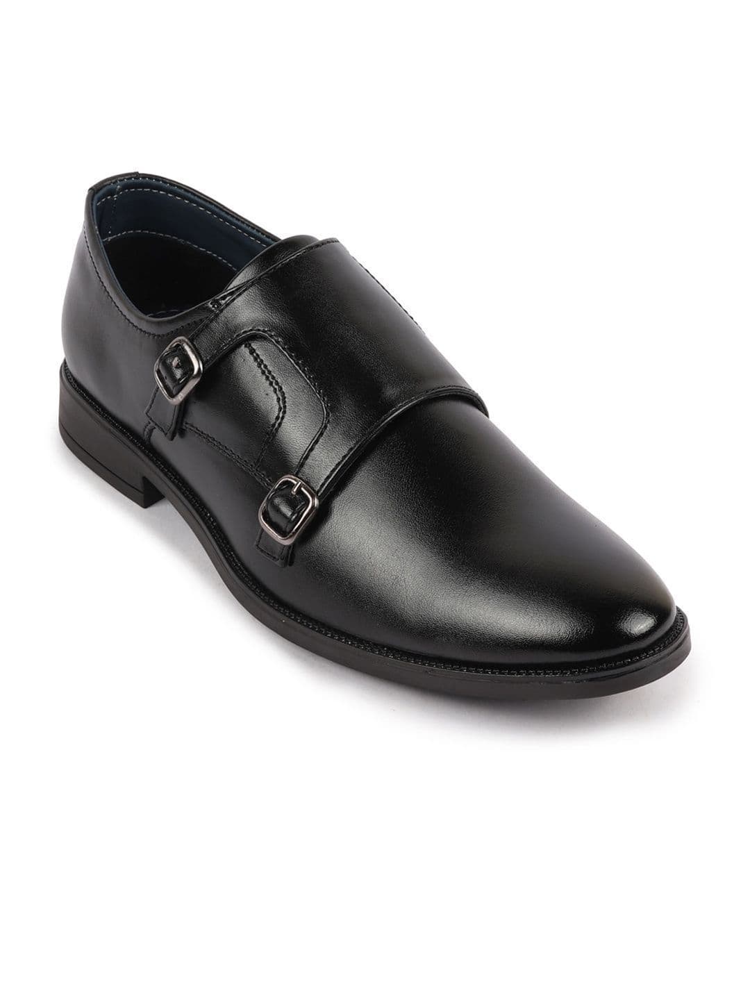 FAUSTO Men Textured Formal Monk Shoes - view 1