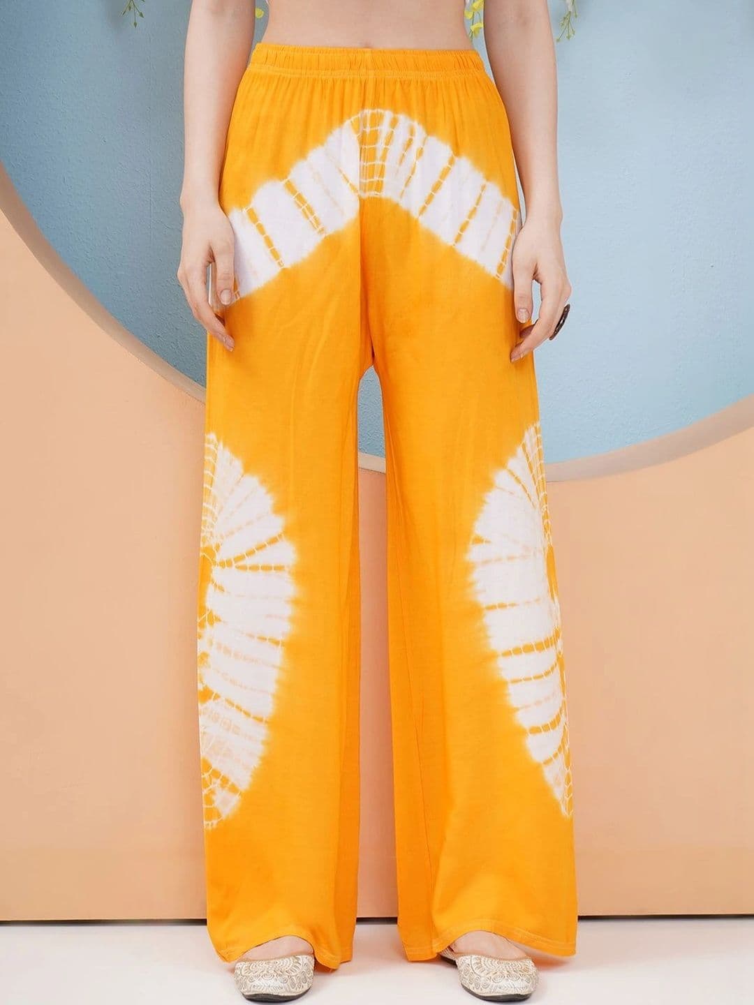 LABEL KASHI Women Tie and Dye Printed Ethnic Palazzos - view 1