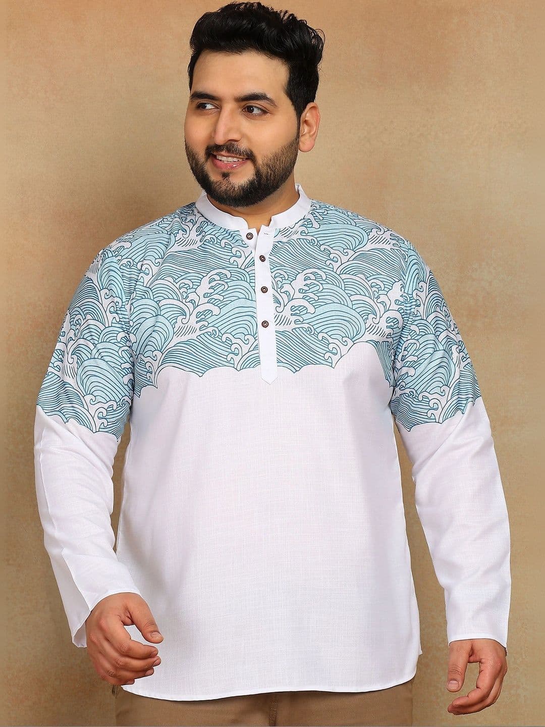 Sztori Men Printed Anarkali Kurta - view 1
