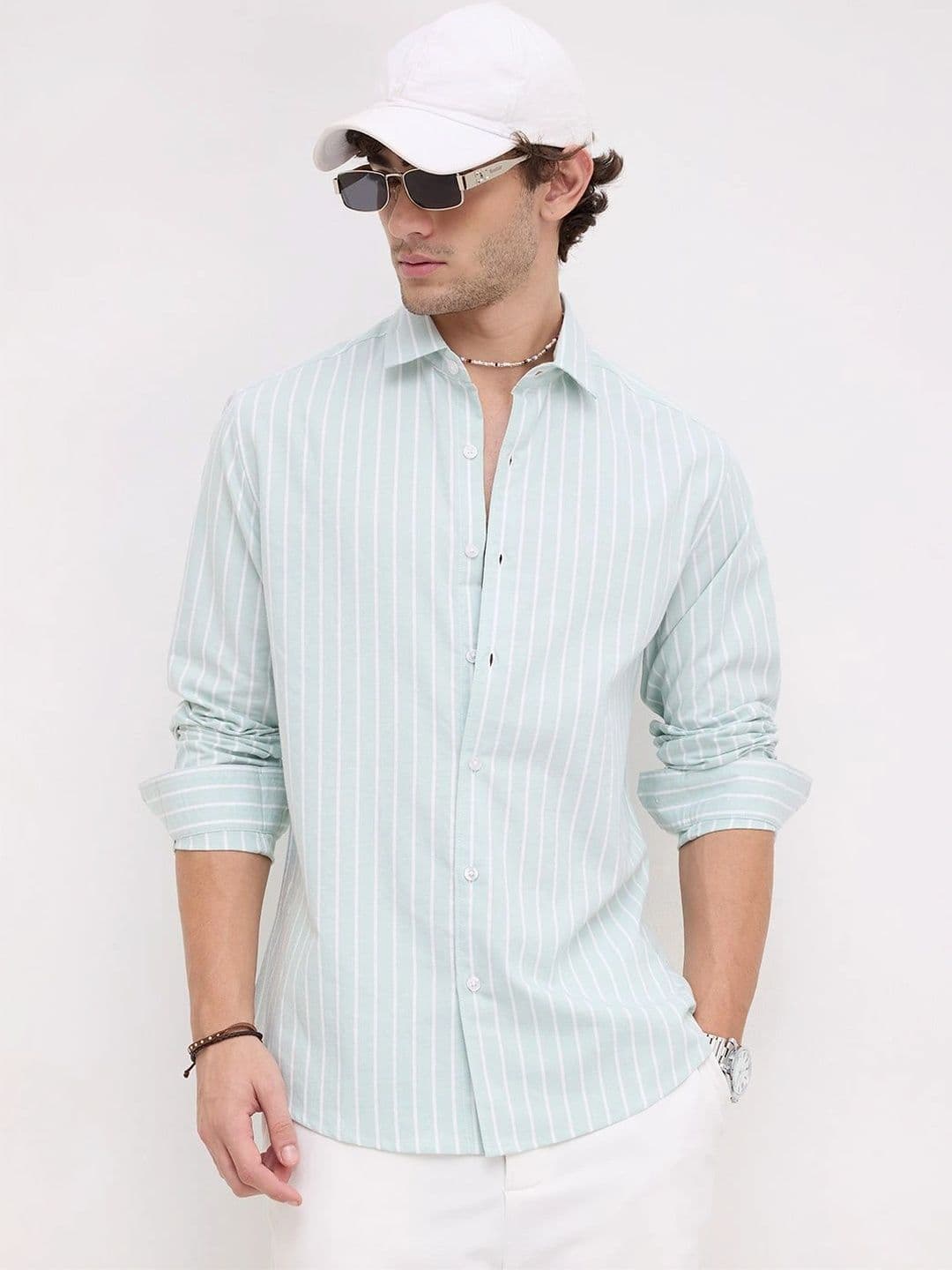 VASTRADO Men Classic Slim Fit Striped Casual Shirt - view 1