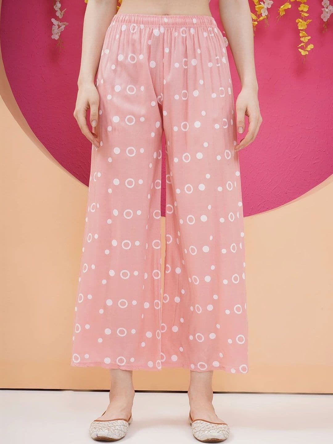 LABEL KASHI Women Polka Dot Printed Ethnic Palazzos - view 1