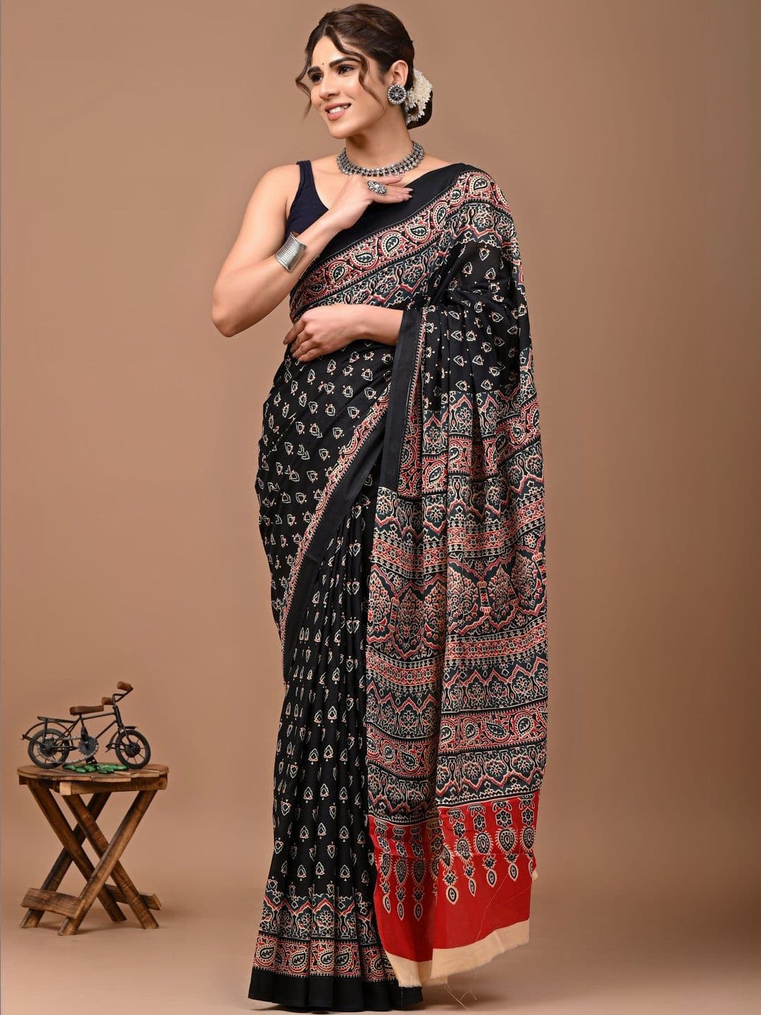 Anouk Mirage Ethnic Motifs Pure Cotton Saree - view 1