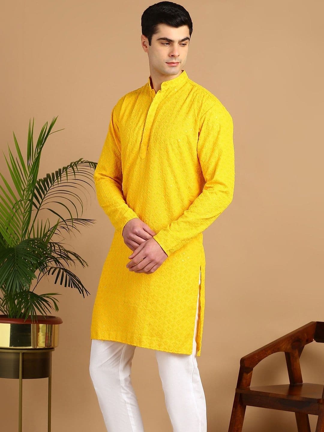 Anouk Mirage Men Embroidered Thread Work Kurta - view 1
