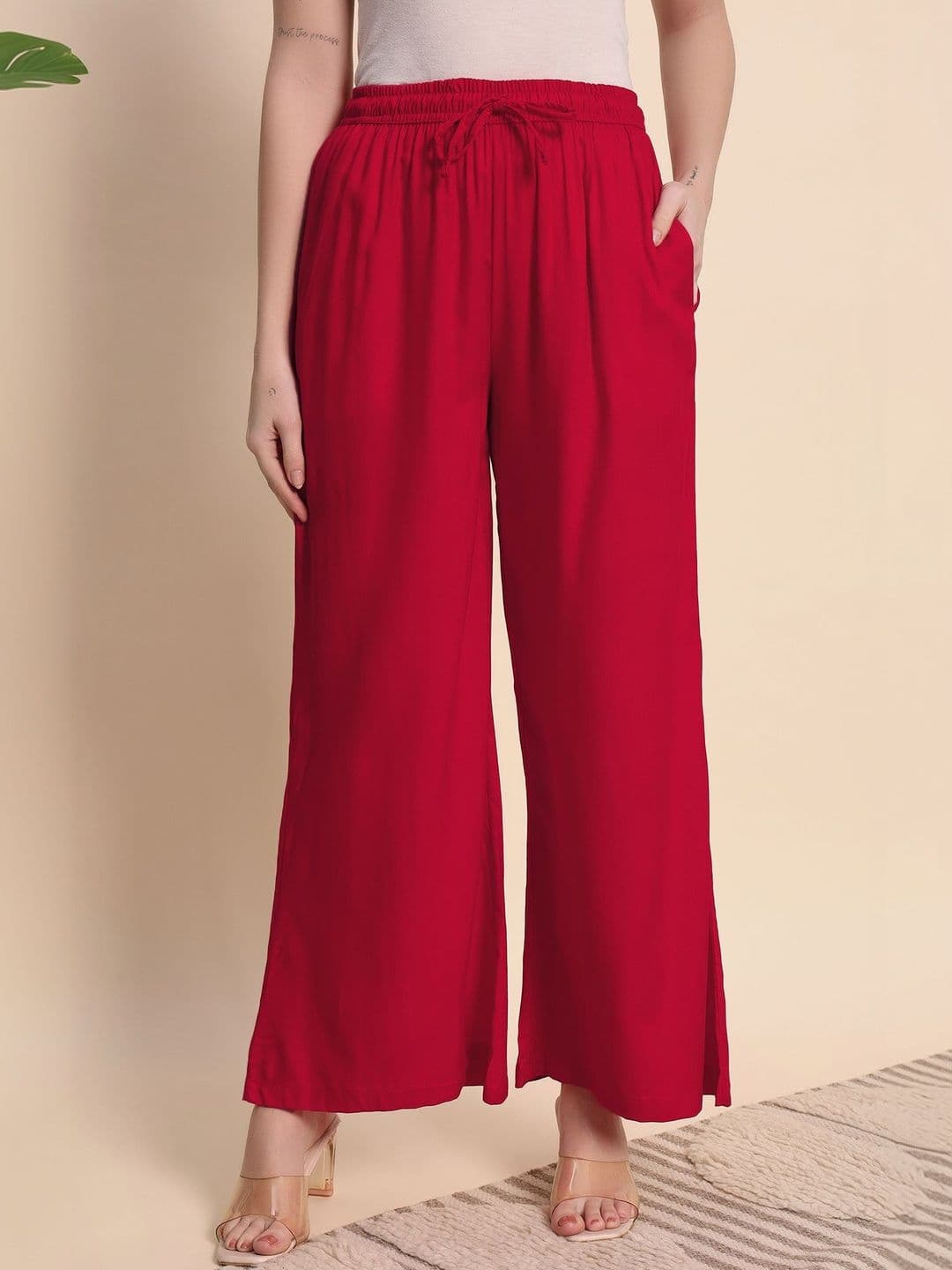 Pahervesh Women Liva Blend Ethnic Palazzos - view 1