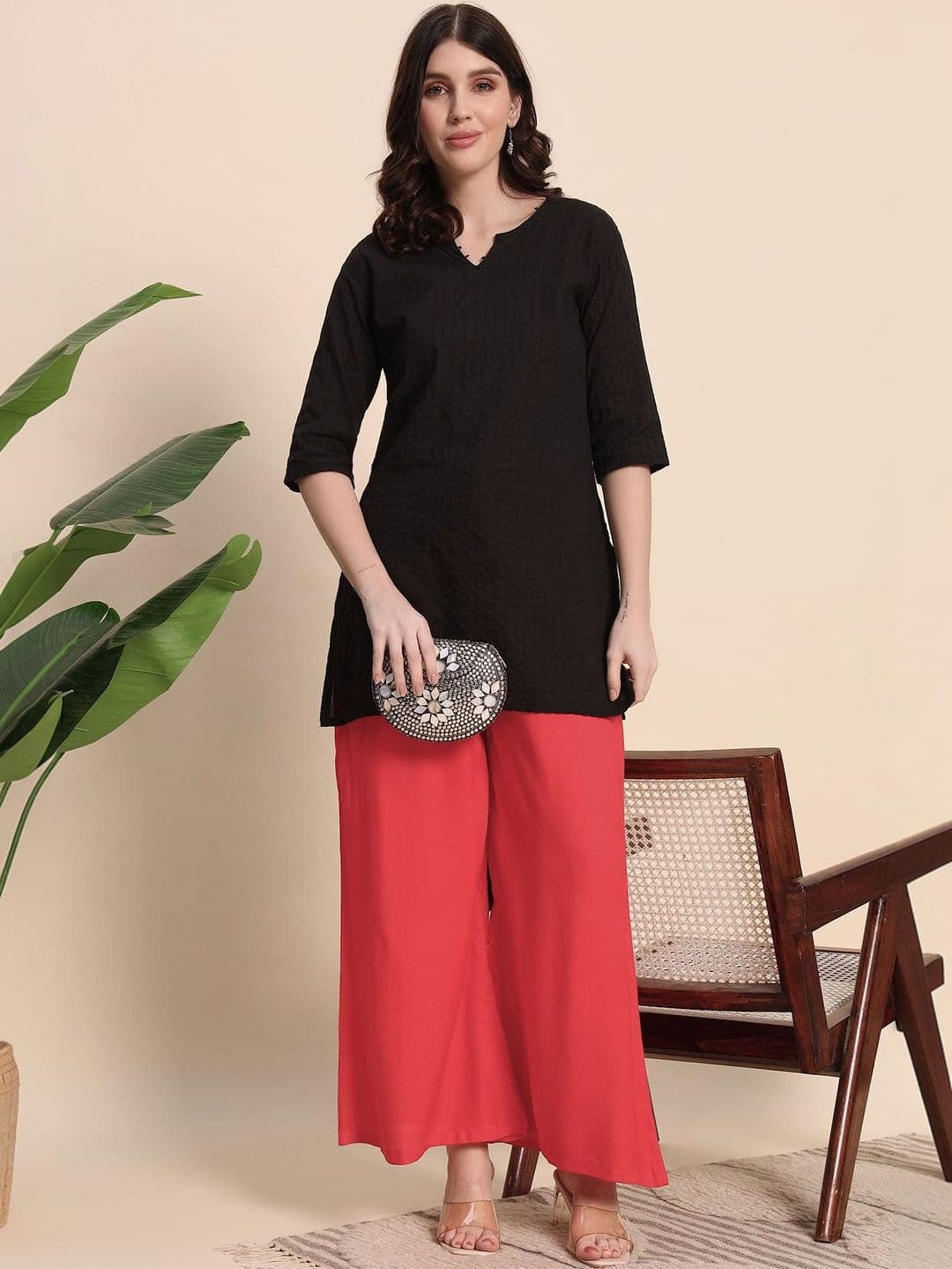 Pahervesh Women Liva Blend Ethnic Palazzos - view 1