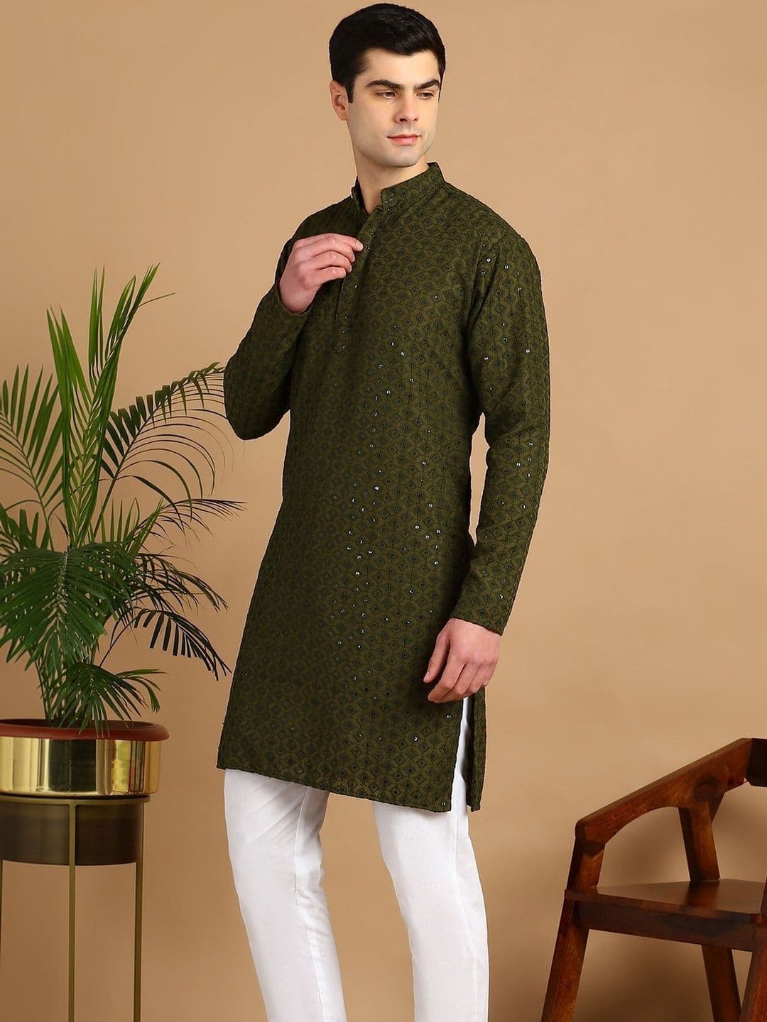 Anouk Mirage Men Embroidered Kurta - view 1