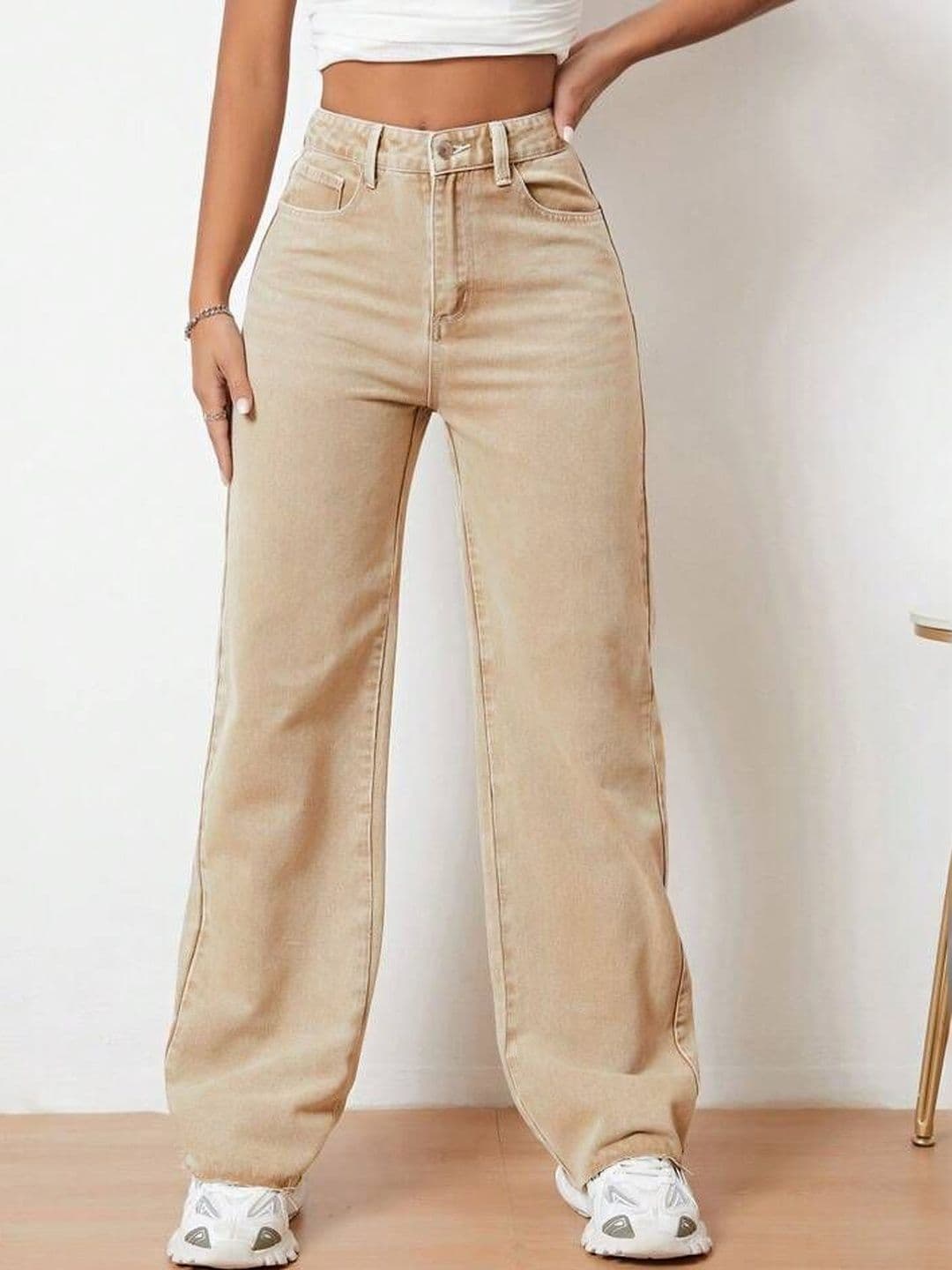 me Queen Women Wide Leg High-Rise Stretchable Jeans - view 1