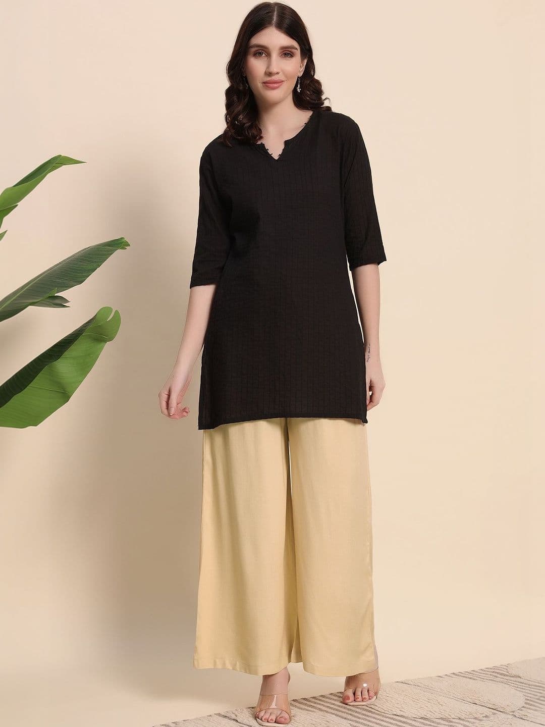 Pahervesh Women Liva Blend Ethnic Palazzos - view 1