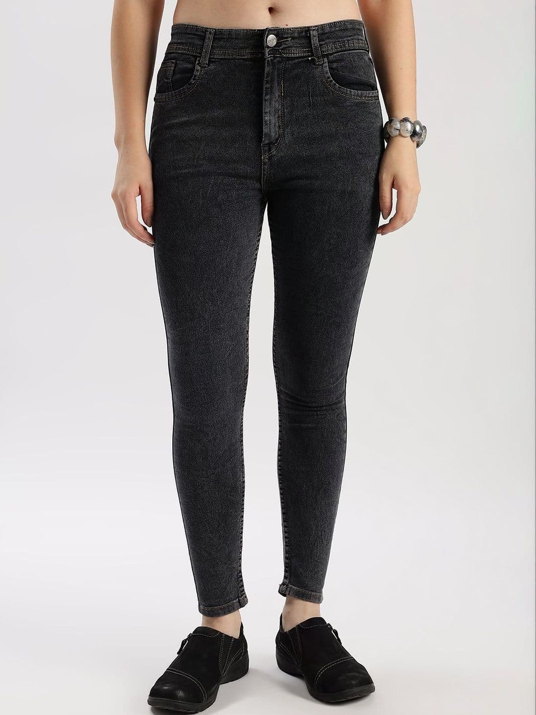 zayla Women Skinny Fit High-Rise Light Fade Stretchable Jeans - view 1