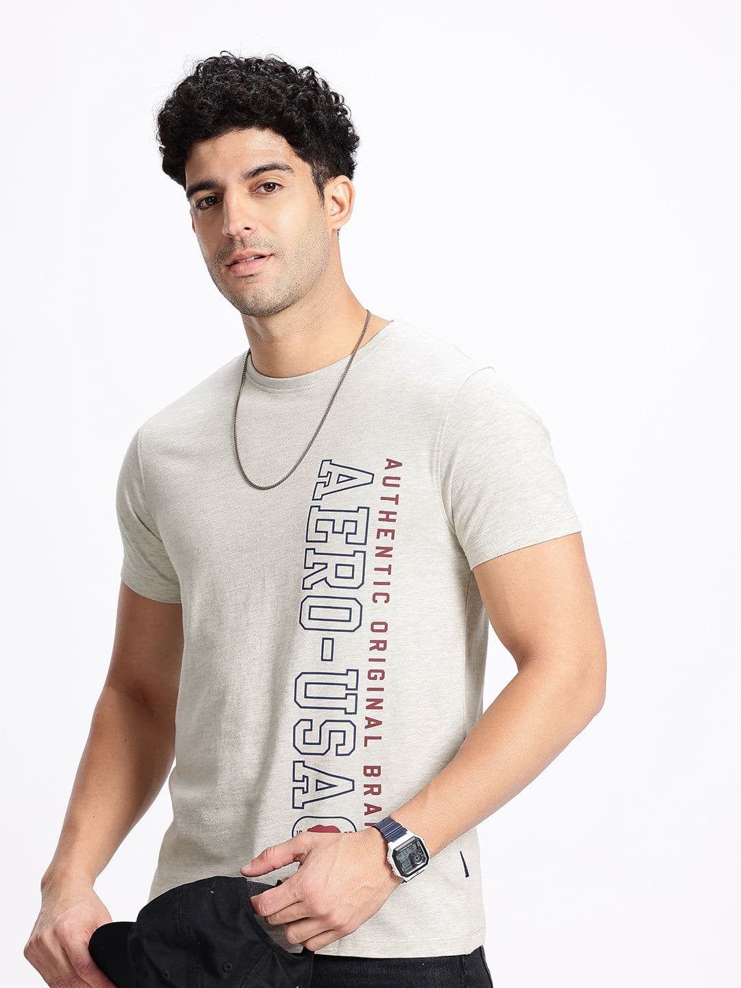 Aeropostale Brand Logo Printed Slim Fit T-shirt - view 1
