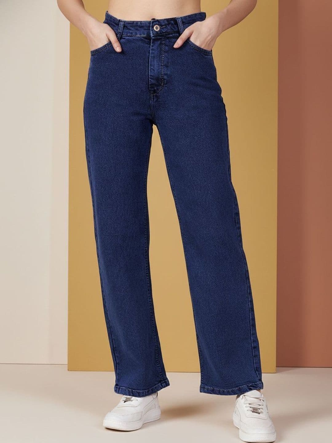 Mast & Harbour Women Wide Leg High-Rise Stretchable Jeans - view 1