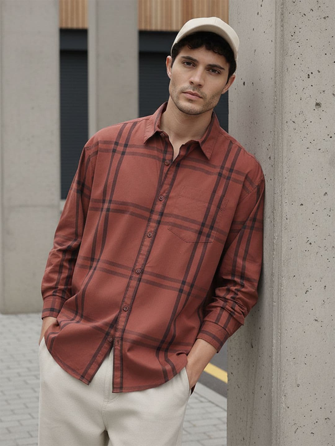 The Roadster Life Co. Window Pane Checked Shirt - view 1