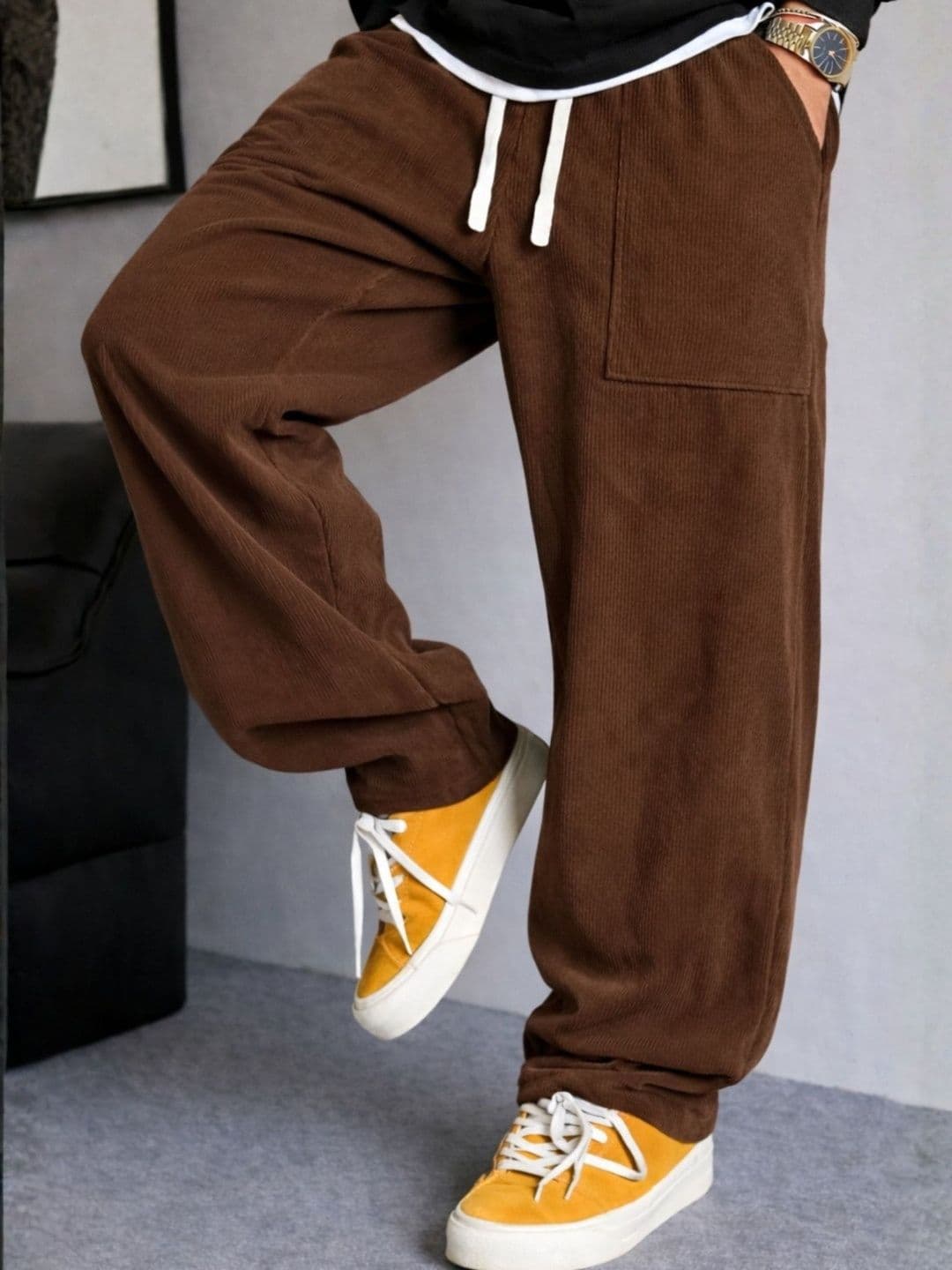 Povaxpo Men Baggy Track Pants - view 1